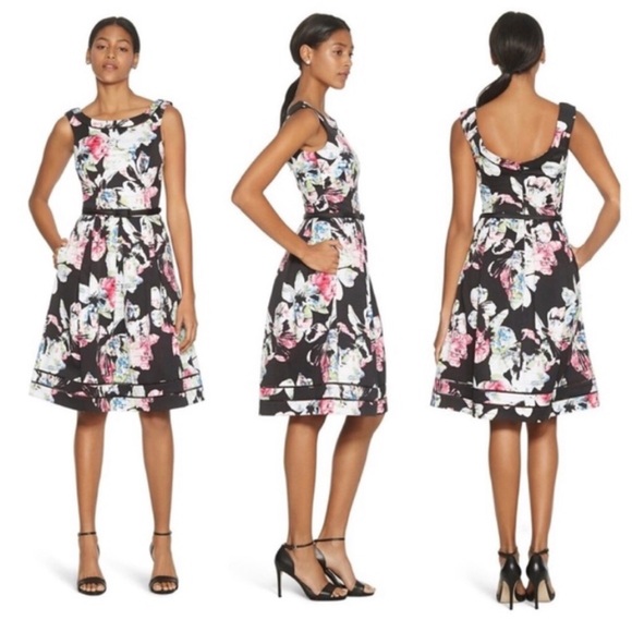 White House Black Market Floral Midi Dress - Picture 3 of 9